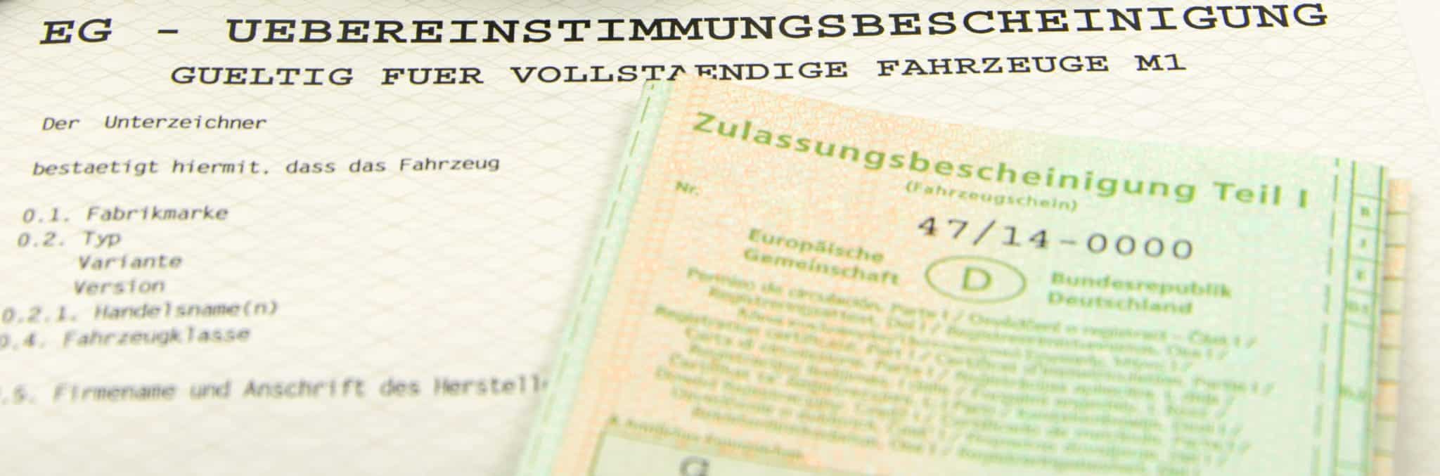COC-Papiere: Europaweite Normen für Kraftfahrzeuge
